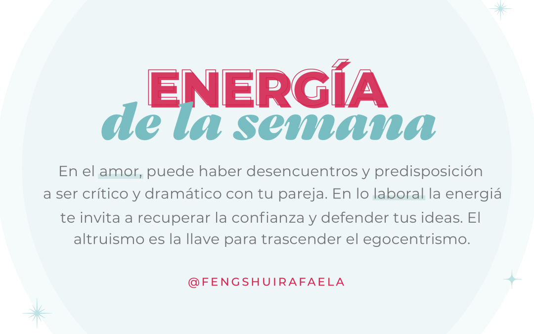 Energía de la semana del 19 al 25 de Julio.